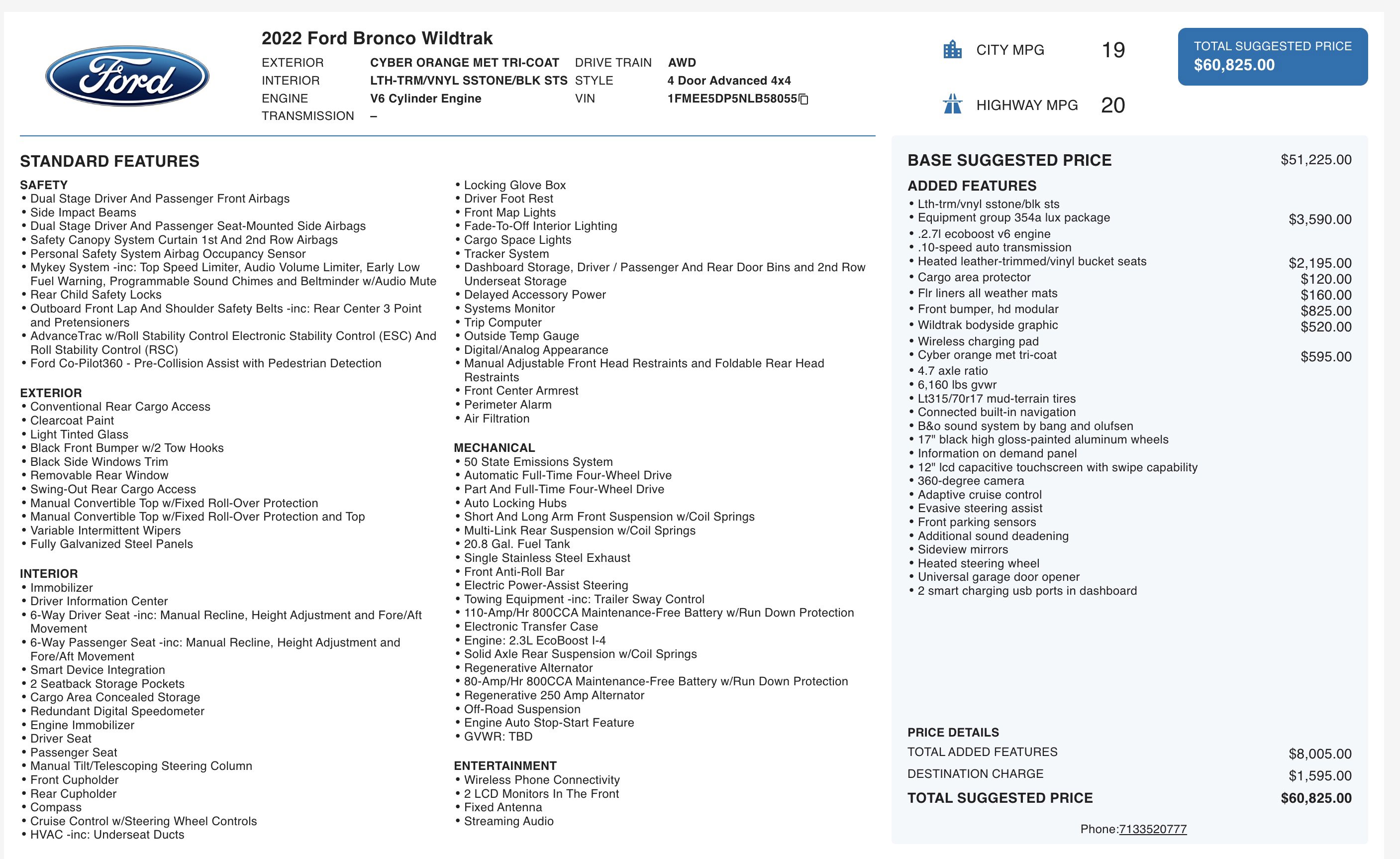 Used 2022 Ford Bronco Wildtrak image 5