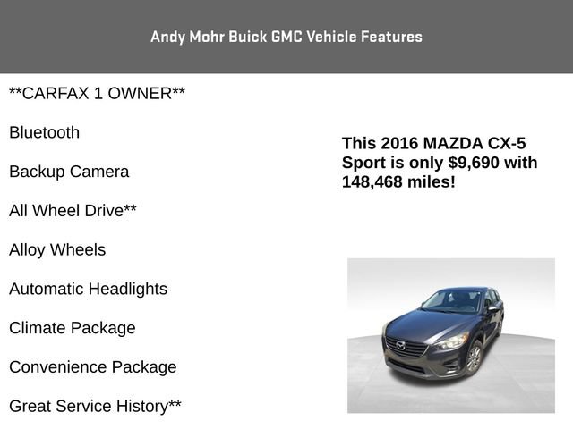 Used 2016 MAZDA CX-5 Sport AWD/4WD image 4