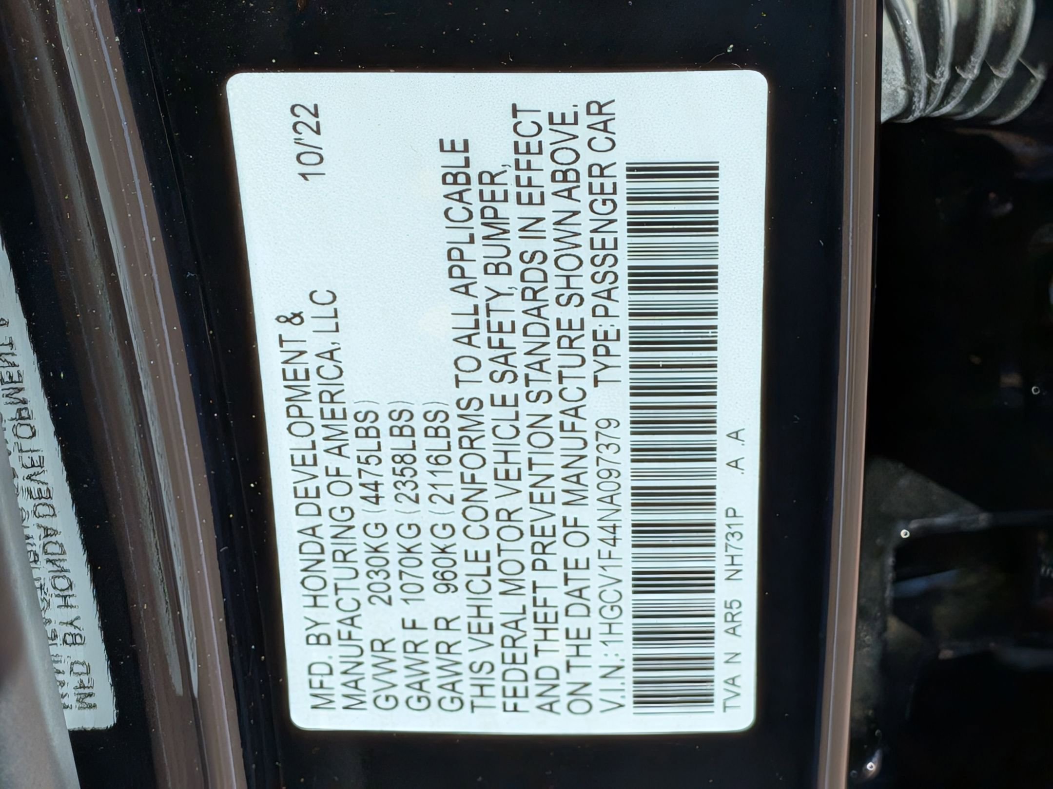 Certified 2022 Honda Accord Sport Special Edition image 34