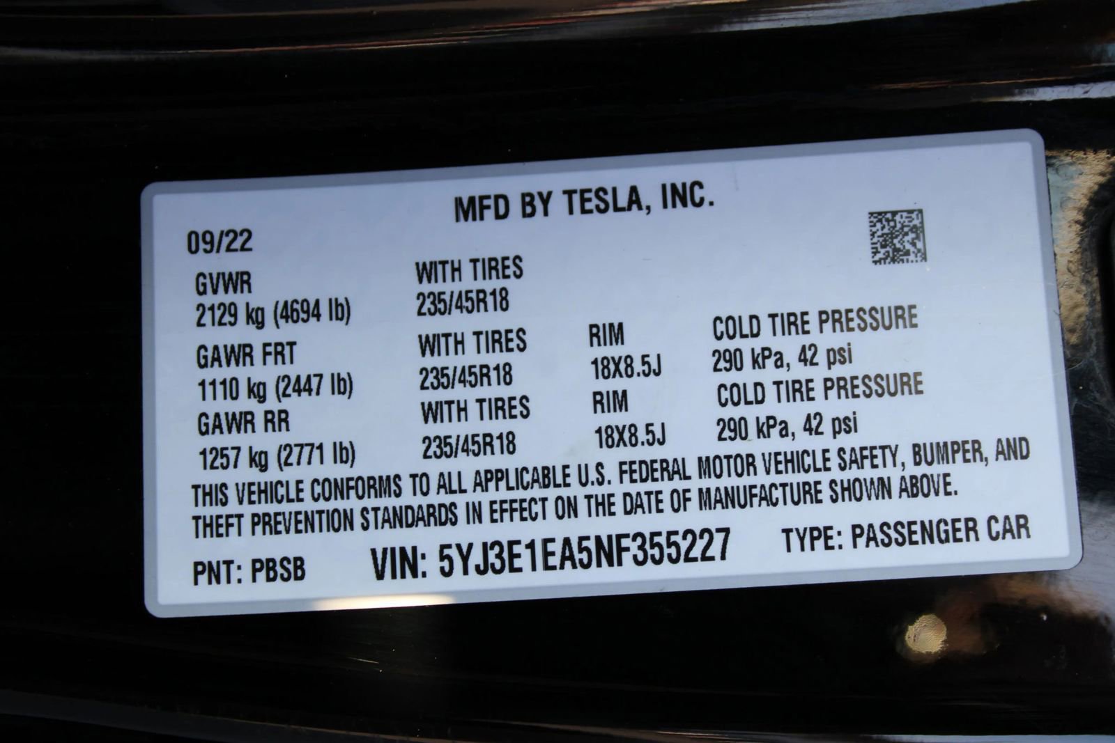 Used 2022 Tesla Model 3 Standard Range image 22