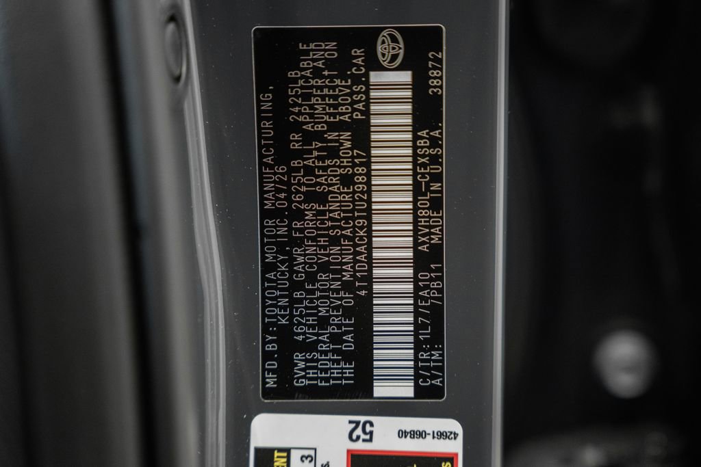 New 2026 Toyota Camry SE FWD image 36