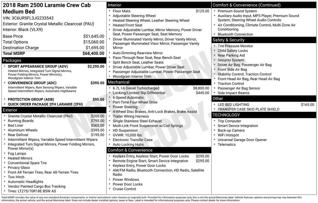 Used 2018 RAM 2500 Laramie w/ Sport Appearance Group image 34