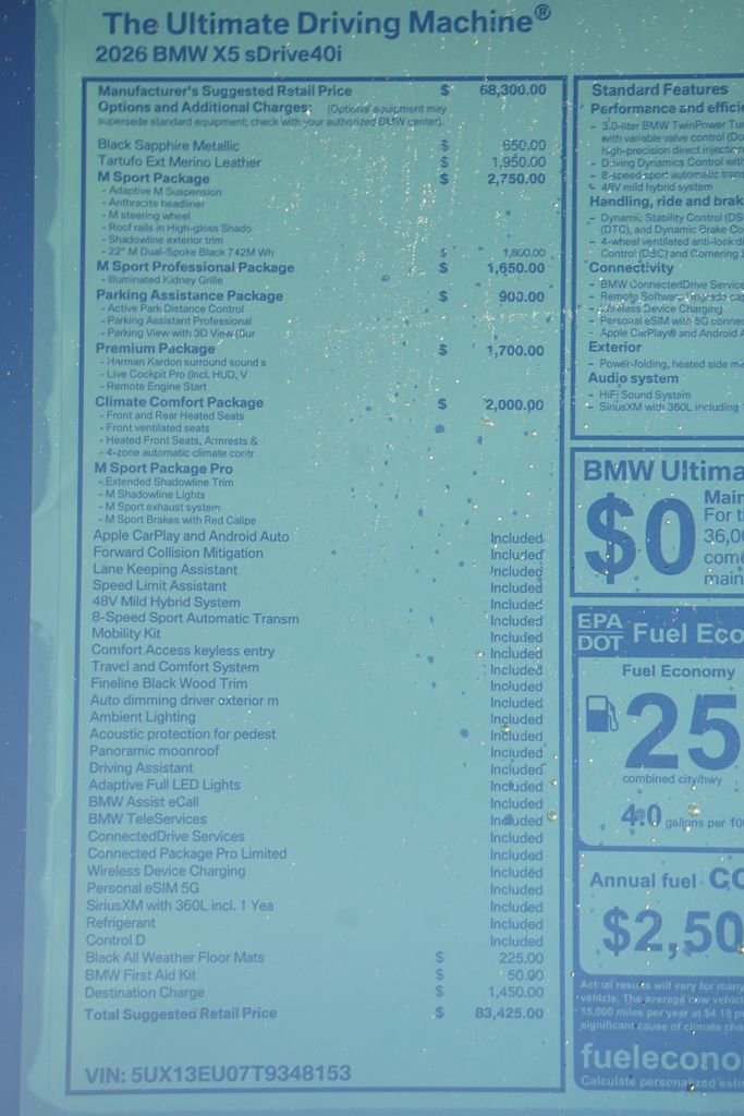 New 2026 BMW X5 sDrive40i w/ M Sport Package image 8