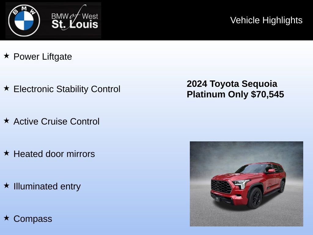 Used 2024 Toyota Sequoia Platinum w/ TRD Off-Road Package image 16