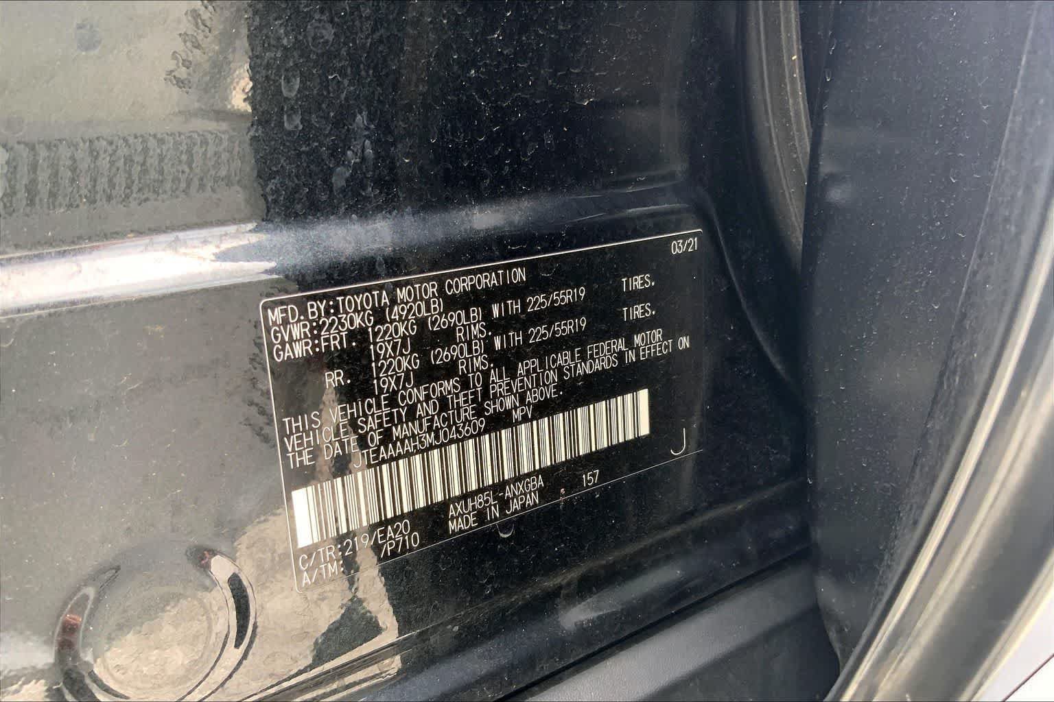 Used 2021 Toyota Venza XLE w/ Softex Package AWD/4WD image 20