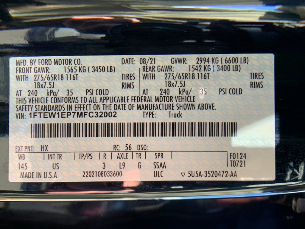 Used 2021 Ford F150 XLT w/ Equipment Group 302A High image 32