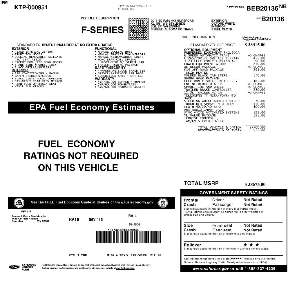 Used 2011 Ford F250 XL w/ PWR Equipment Group AWD/4WD image 34