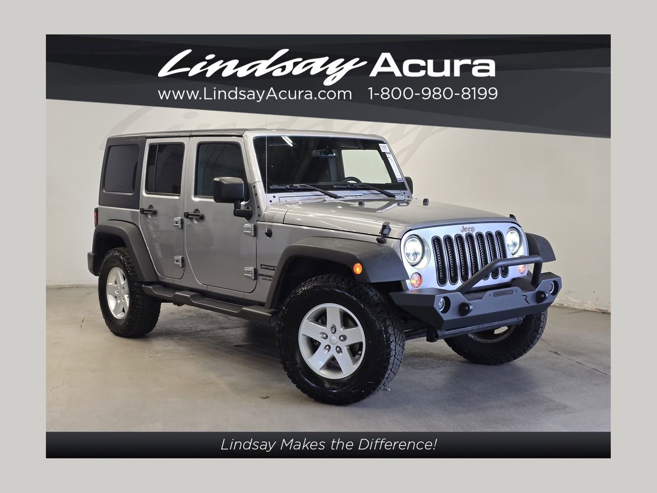 Used 2017 Jeep Wrangler Unlimited Sport w/ Quick Order Package 24S AWD/4WD image 1