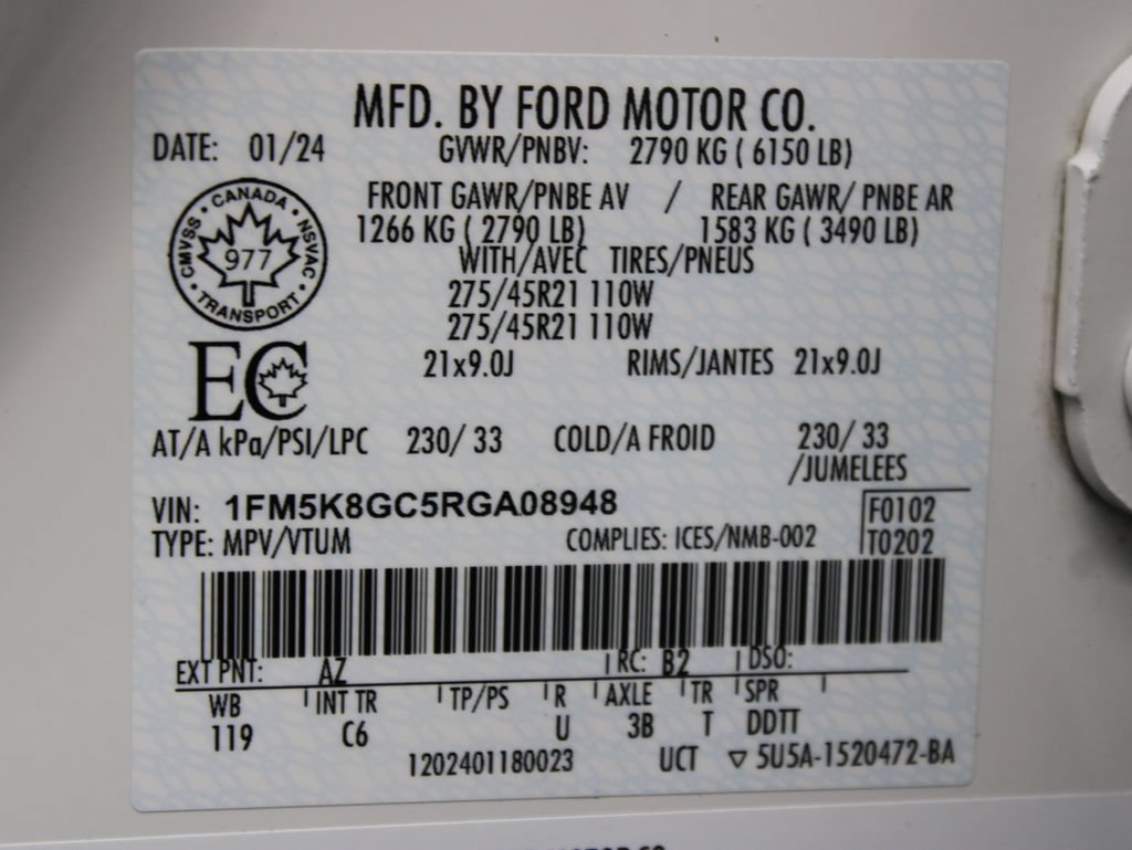 Used 2024 Ford Explorer ST w/ Technology Package AWD/4WD image 74