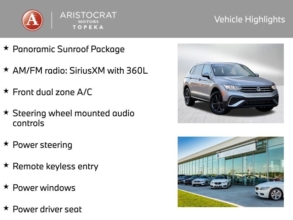 Used 2022 Volkswagen Tiguan SE w/ Panoramic Sunroof Package image 2