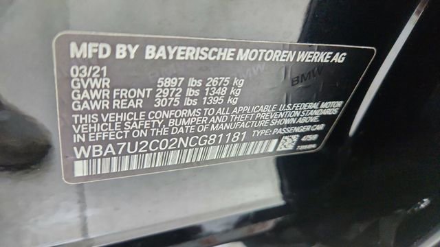 Used 2022 BMW 750i xDrive w/ Executive Package AWD/4WD image 62