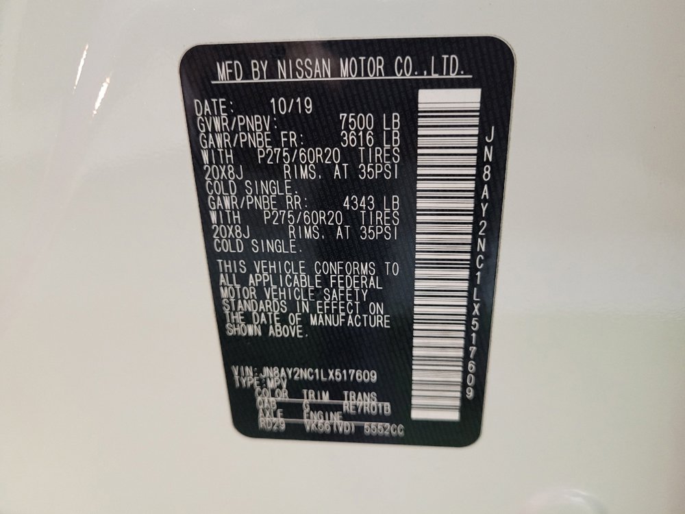 Used 2020 Nissan Armada SL w/ Premium Package image 33