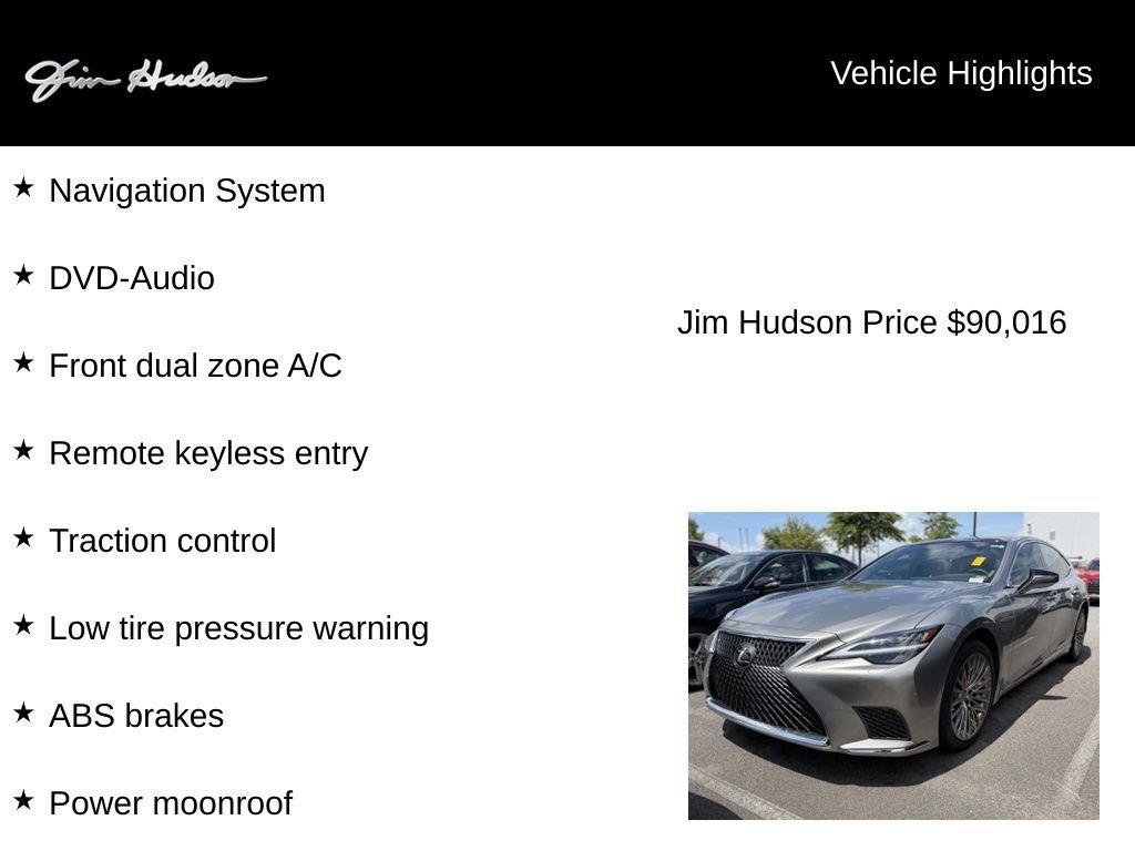 Used 2024 Lexus LS 500 w/ Interior Upgrade Package RWD image 3