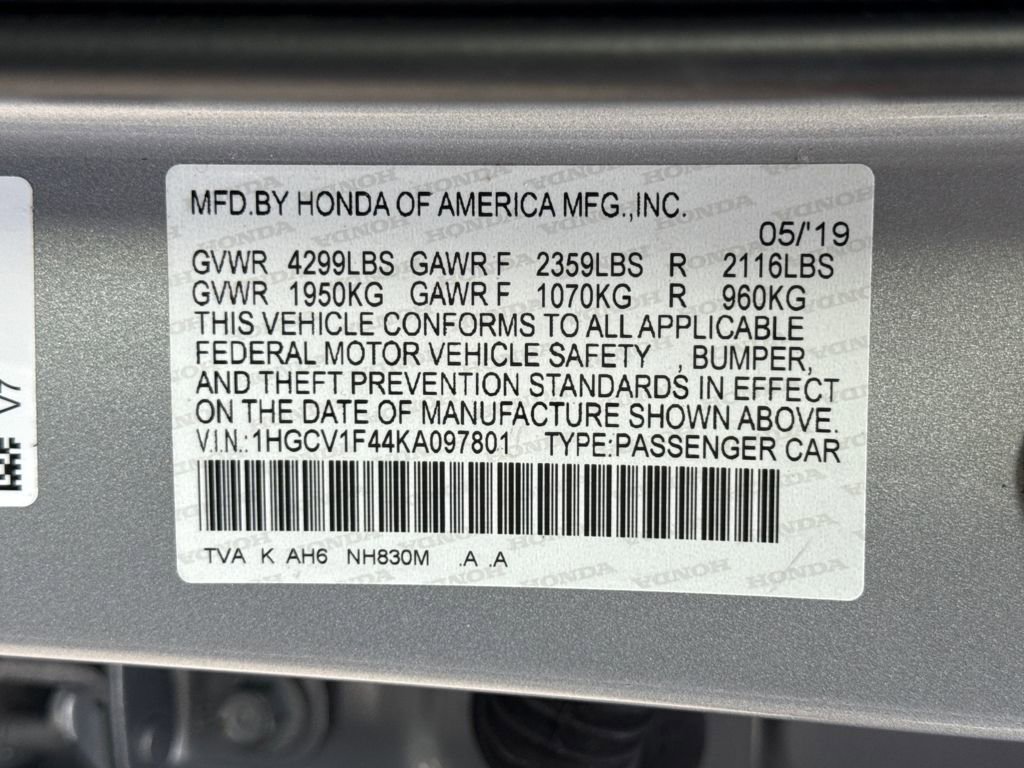 Used 2019 Honda Accord EX image 30