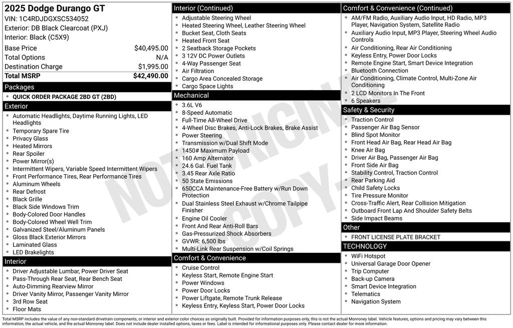 Used 2025 Dodge Durango GT image 36