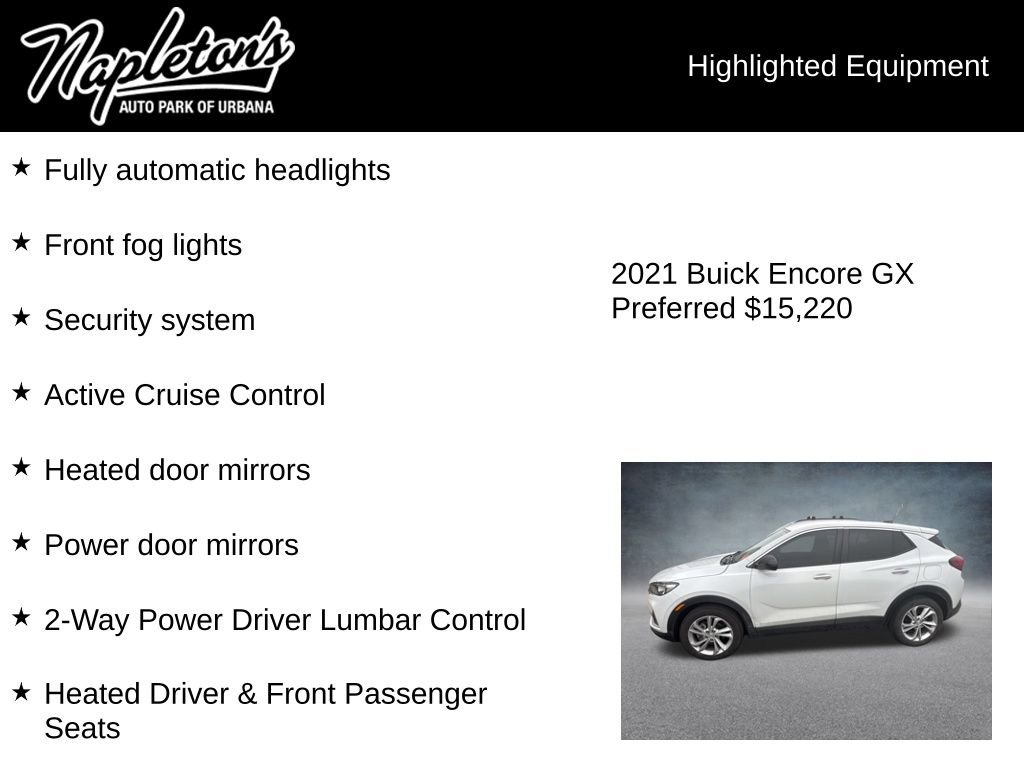 Used 2021 Buick Encore GX Preferred w/ Cold Weather Comfort Package image 3