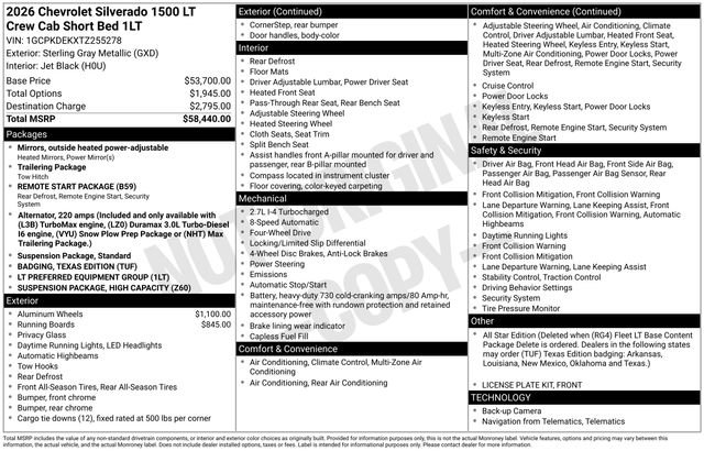 Used 2026 Chevrolet Silverado 1500 LT AWD/4WD image 5