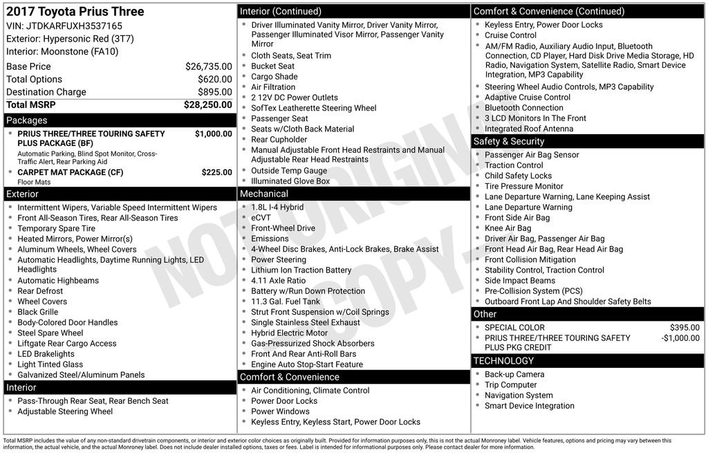 Used 2017 Toyota Prius Three FWD image 7
