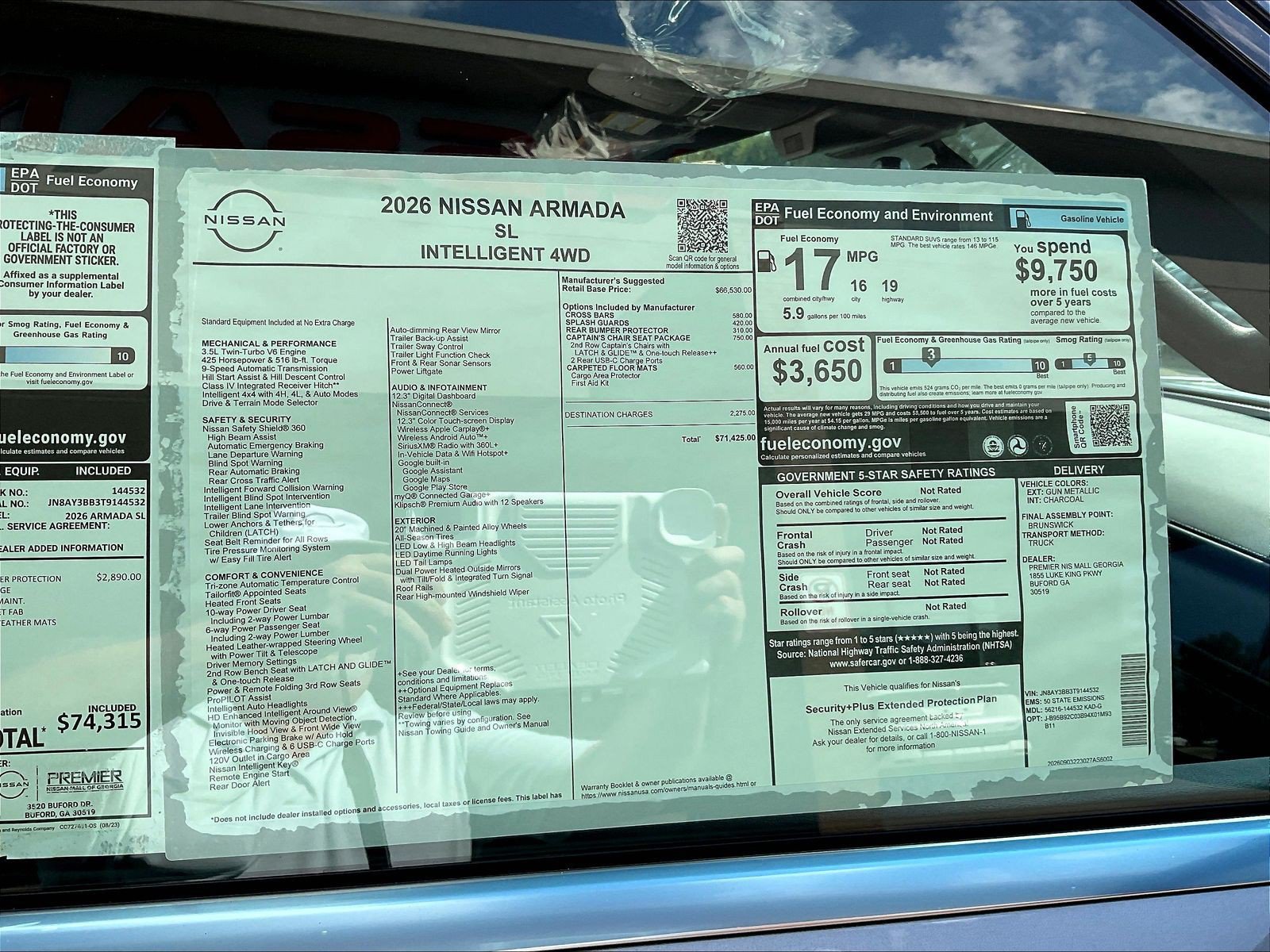 New 2026 Nissan Armada SL w/ Captain's Chari Seat Package AWD/4WD image 14