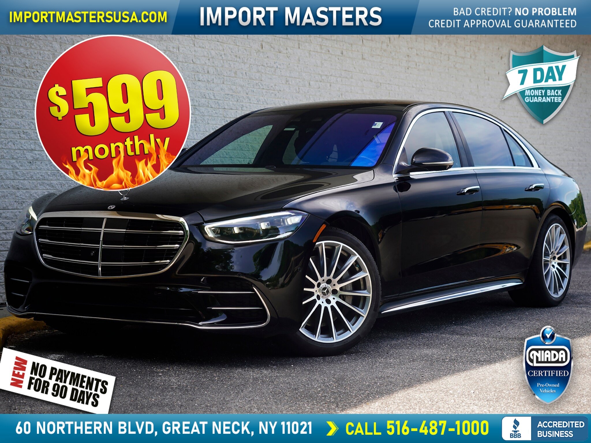 Used 2022 Mercedes-Benz S 500 4MATIC w/ AMG Line Package