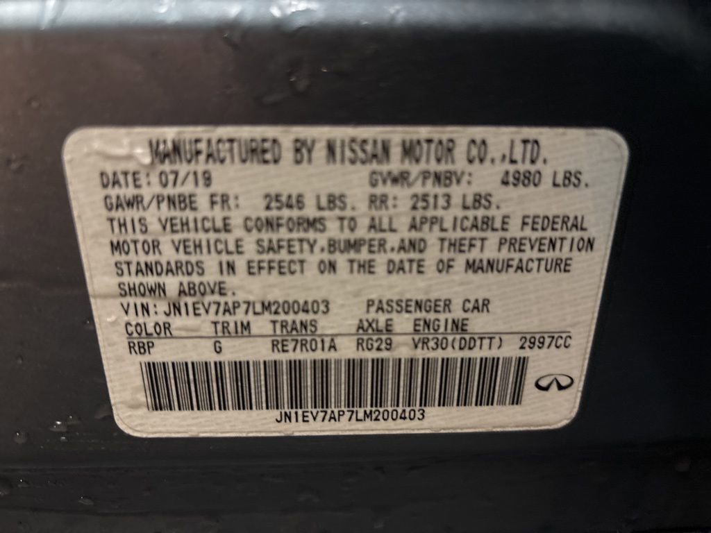 Used 2020 INFINITI Q50 Luxe w/ Cargo Package RWD image 14