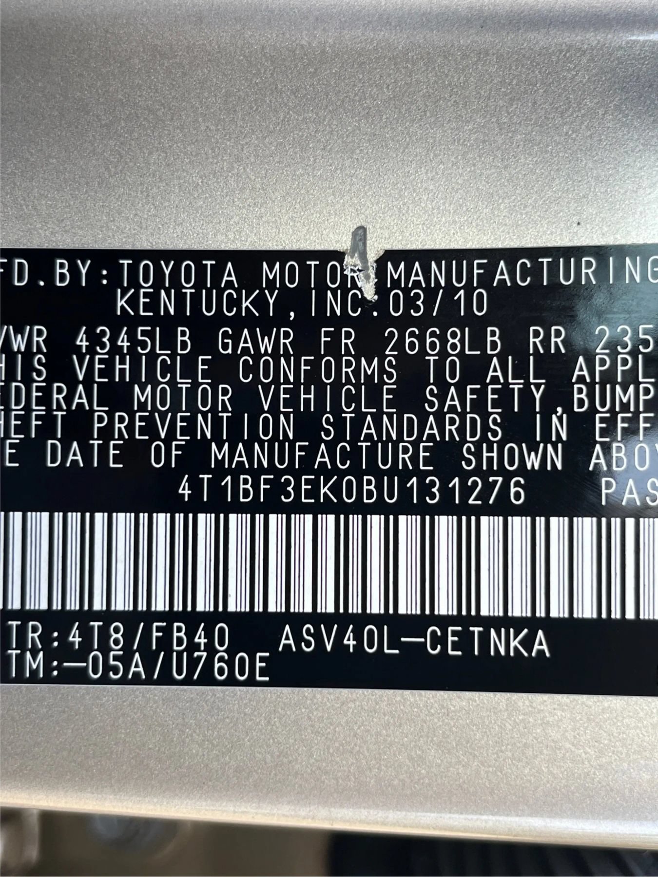 Used 2011 Toyota Camry LE w/ LE Extra-Value Pkg FWD image 19