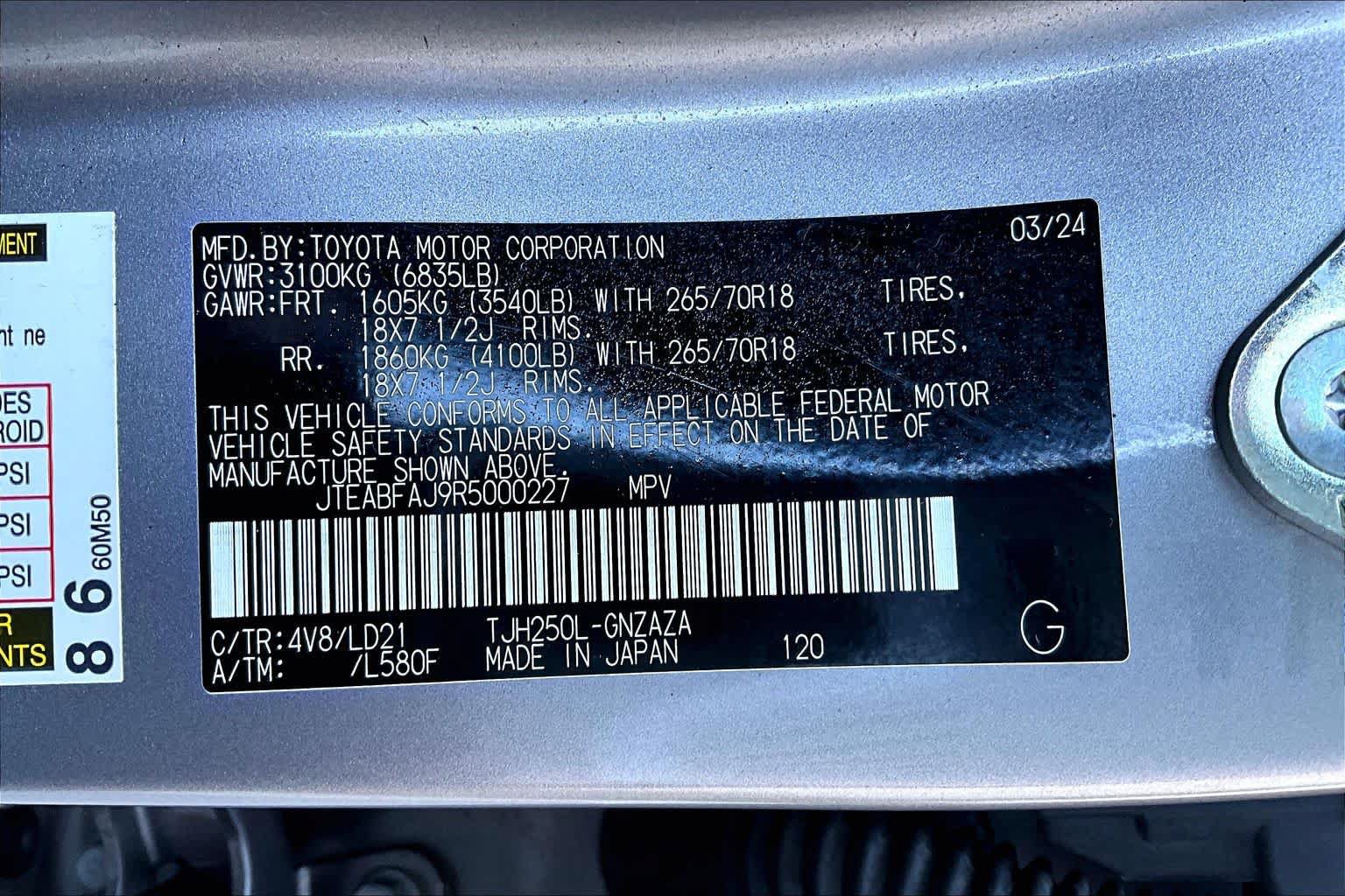 Used 2024 Toyota Land Cruiser AWD/4WD image 36