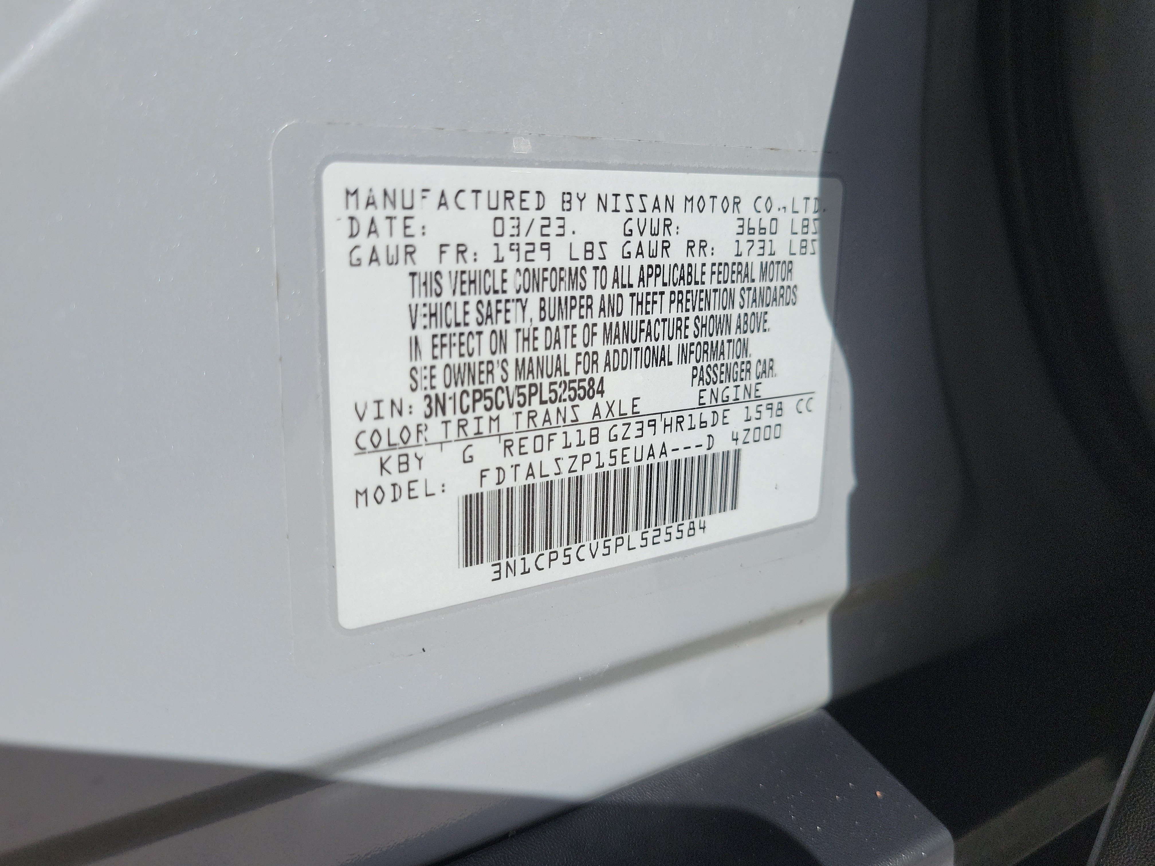 Certified 2023 Nissan Kicks SV FWD image 30