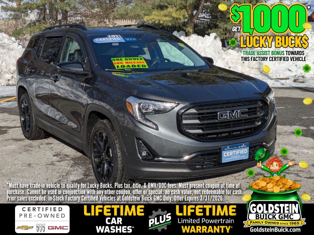 Certified 2021 GMC Terrain SLT w/ Infotainment Package II image 1