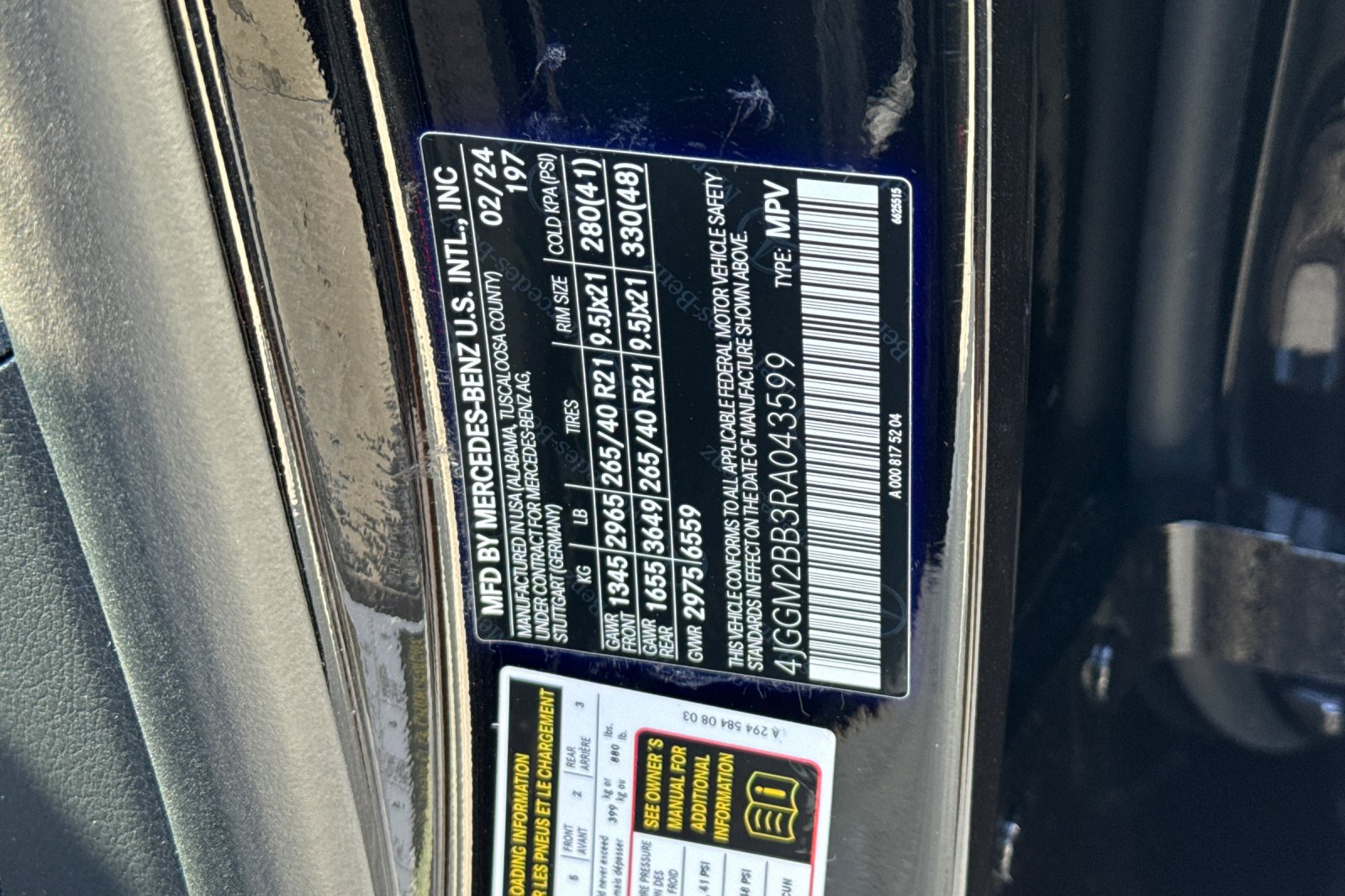 Certified 2024 Mercedes-Benz EQE 350+ SUV image 39