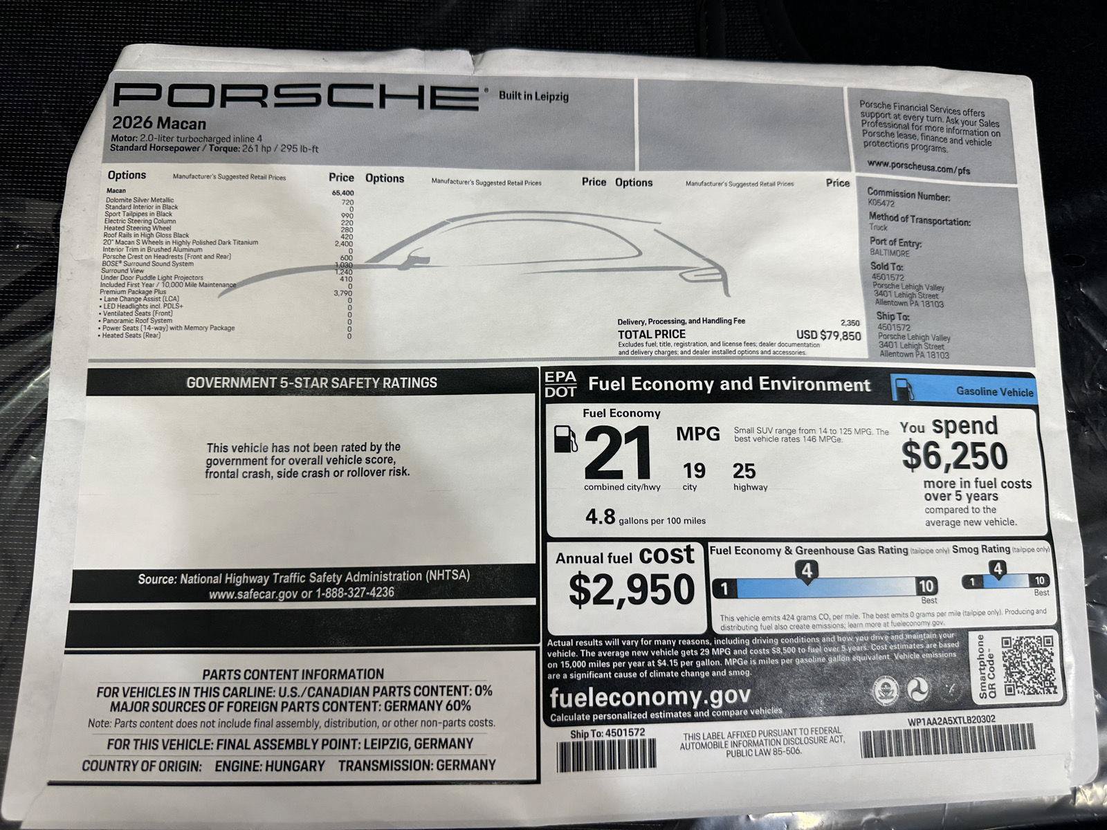 New 2026 Porsche Macan AWD/4WD image 47