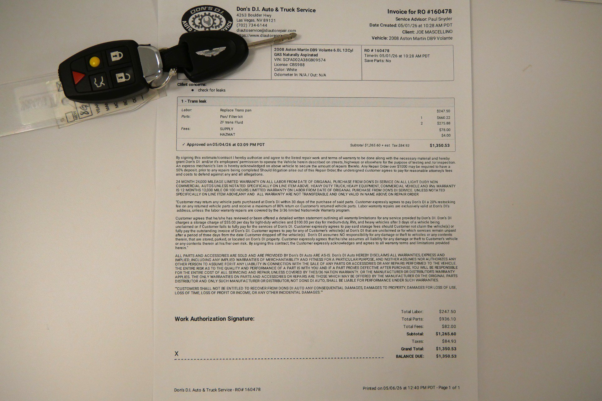 Used 2008 Aston Martin DB9 Volante RWD image 65