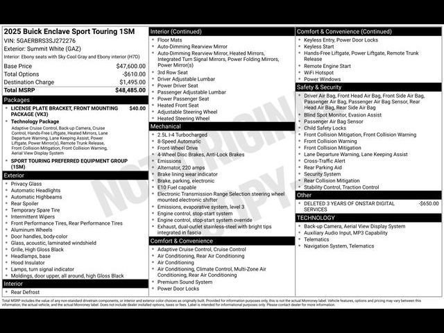 Certified 2025 Buick Enclave Sport Touring image 23