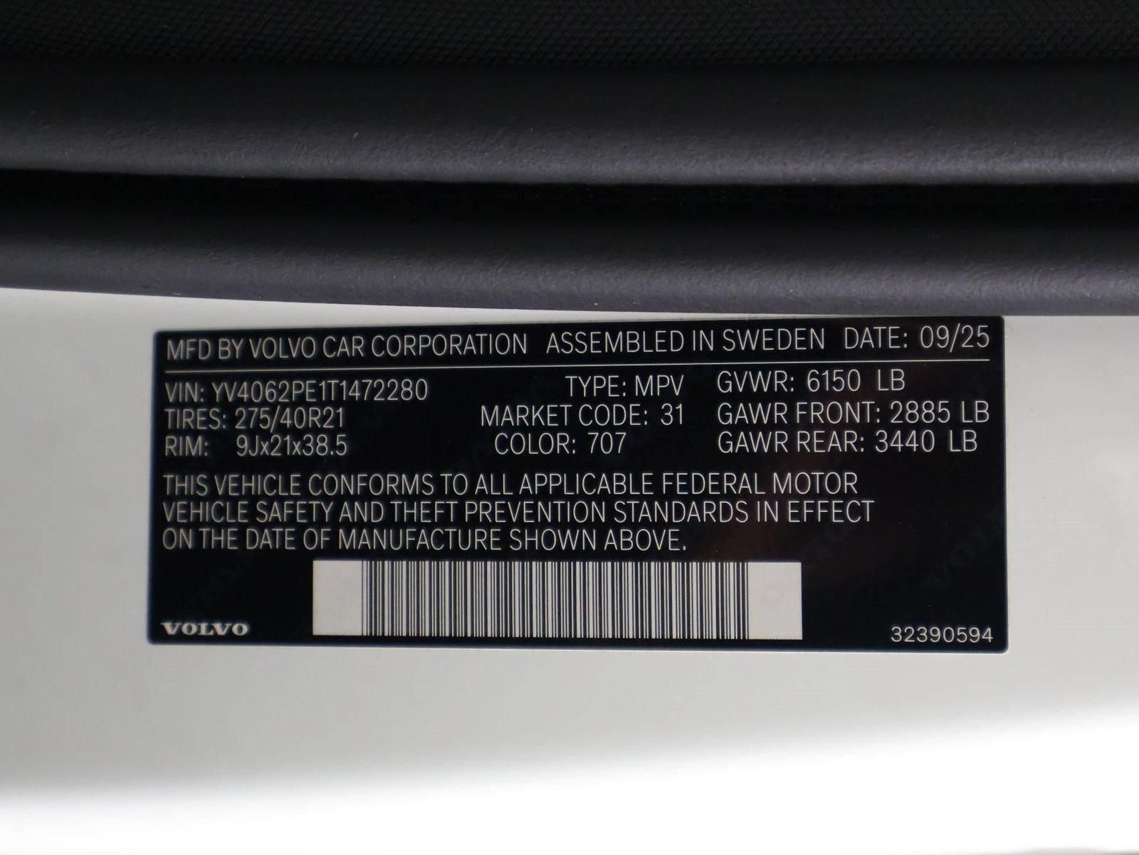 Certified 2026 Volvo XC90 B6 Plus w/ Protection Package AWD/4WD image 16