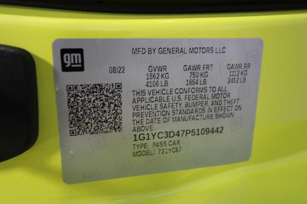 Used 2023 Chevrolet Corvette Stingray Premium Conv w/ Battery Protection Package image 42