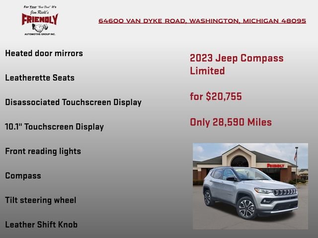 Used 2023 Jeep Compass Limited AWD/4WD image 30