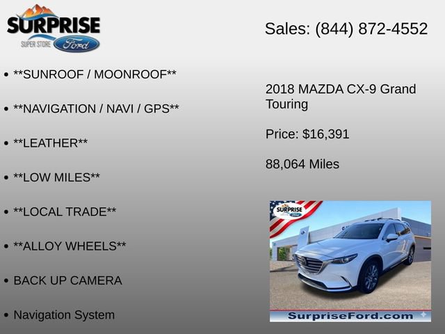 Used 2018 MAZDA CX-9 Grand Touring FWD image 6