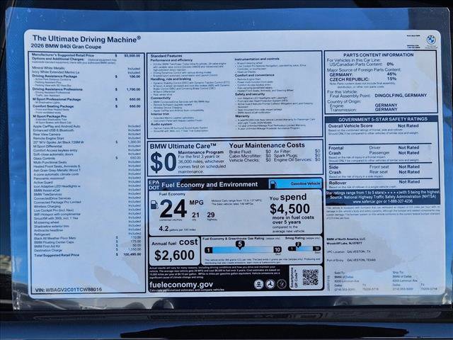 New 2026 BMW 840i image 17