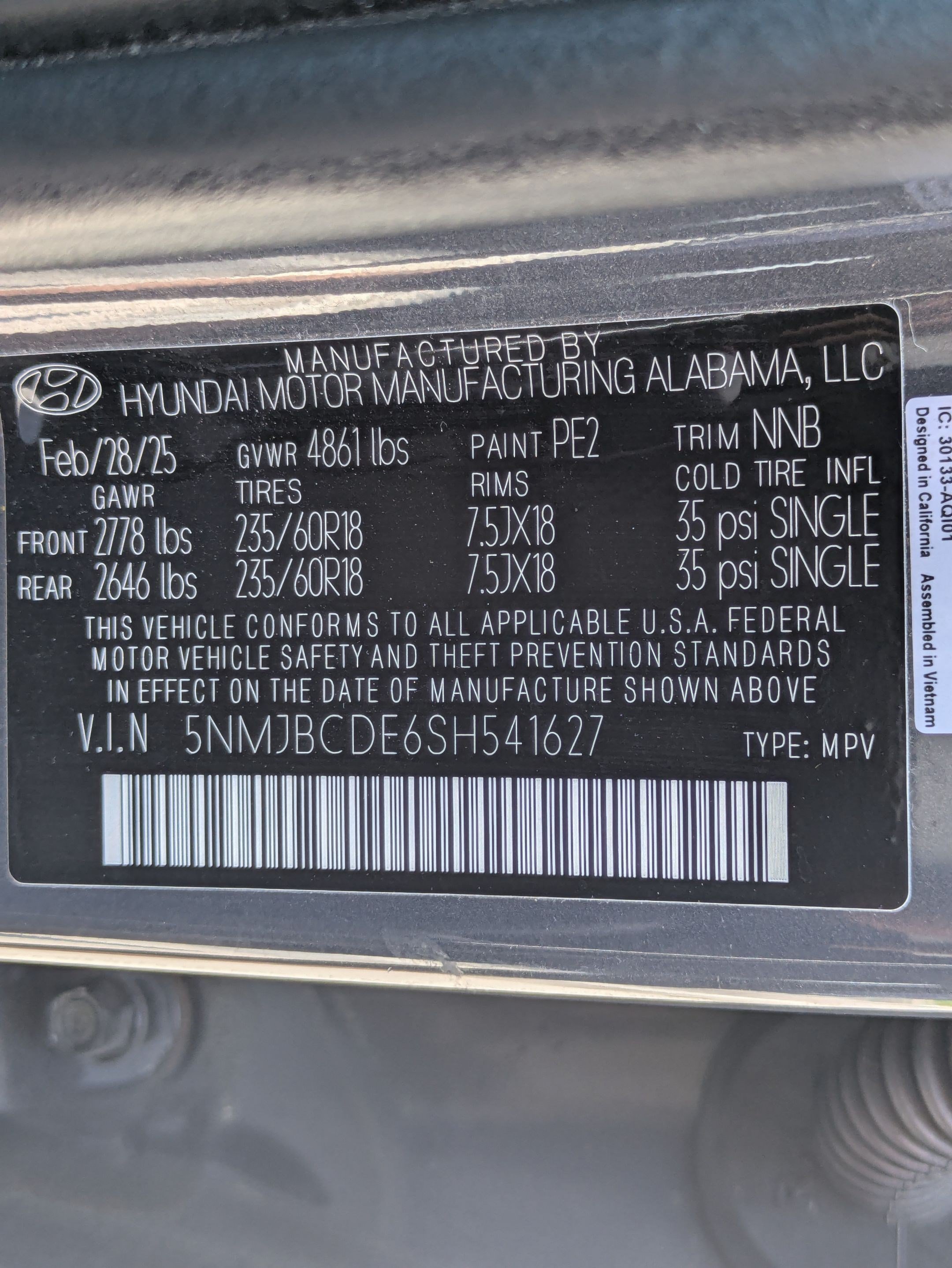 Certified 2025 Hyundai Tucson SEL AWD/4WD image 34
