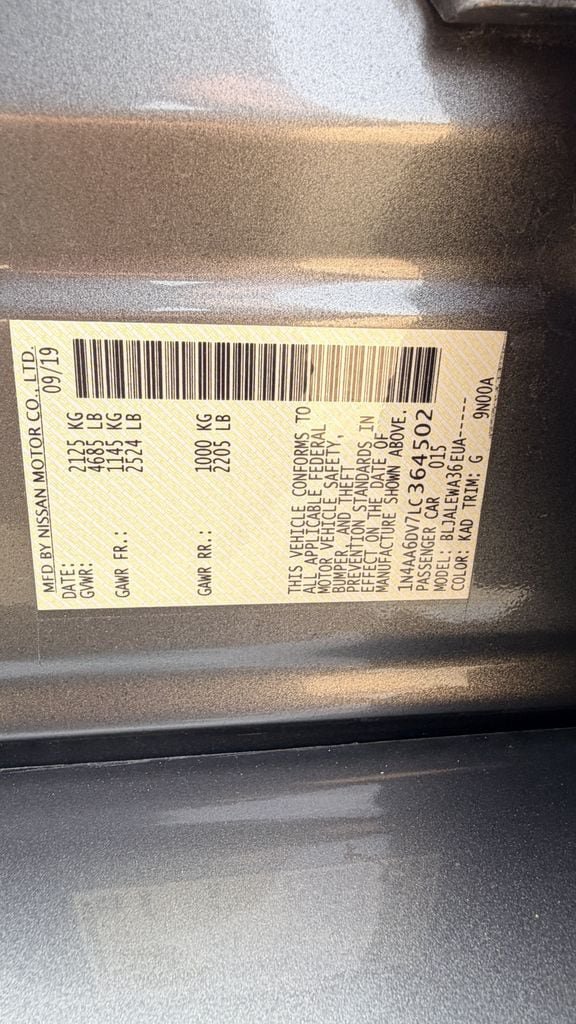 Used 2020 Nissan Maxima 3.5 SL w/ Floor Mat Group FWD image 33