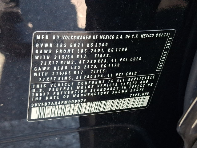 Certified 2023 Volkswagen Tiguan S AWD/4WD image 27