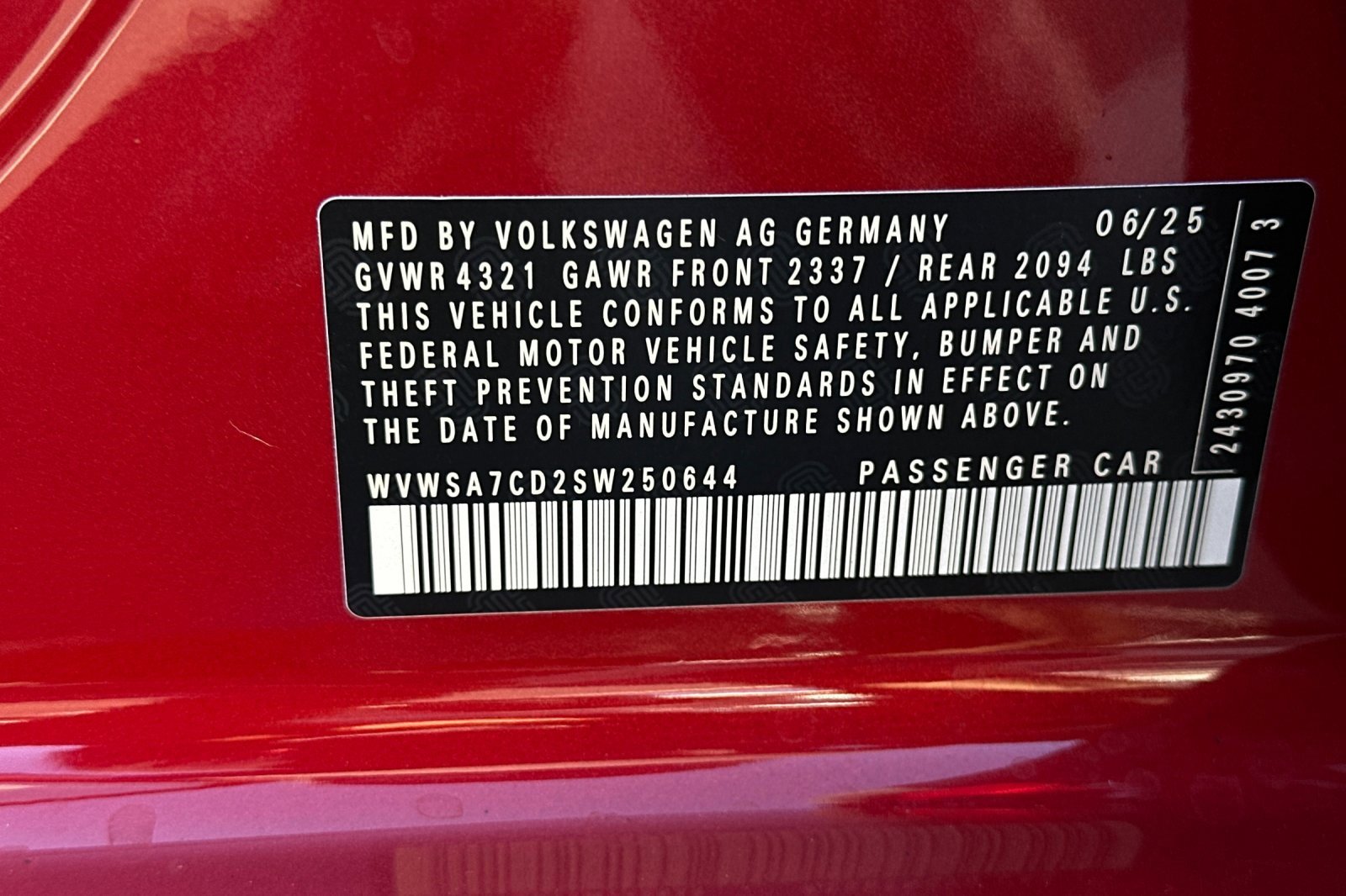 New 2025 Volkswagen GTI SE image 25