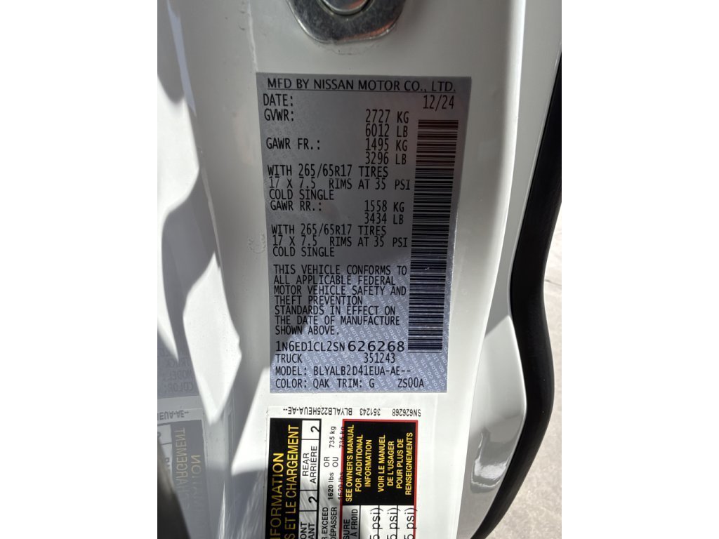 Used 2025 Nissan Frontier SV RWD image 41