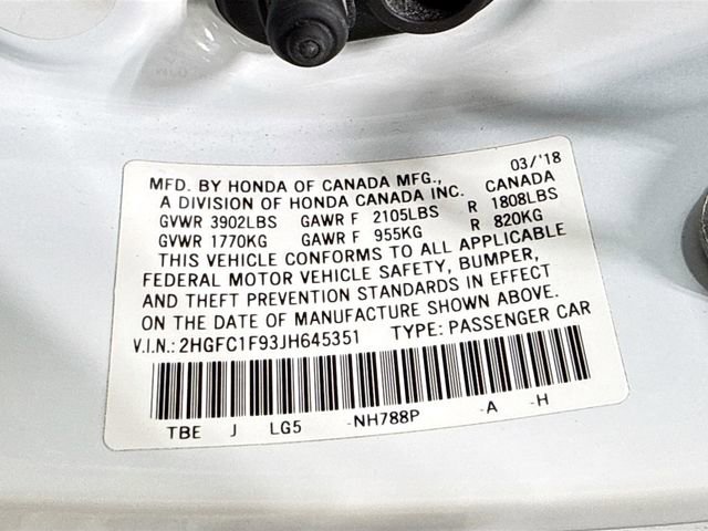 Used 2018 Honda Civic Touring image 32