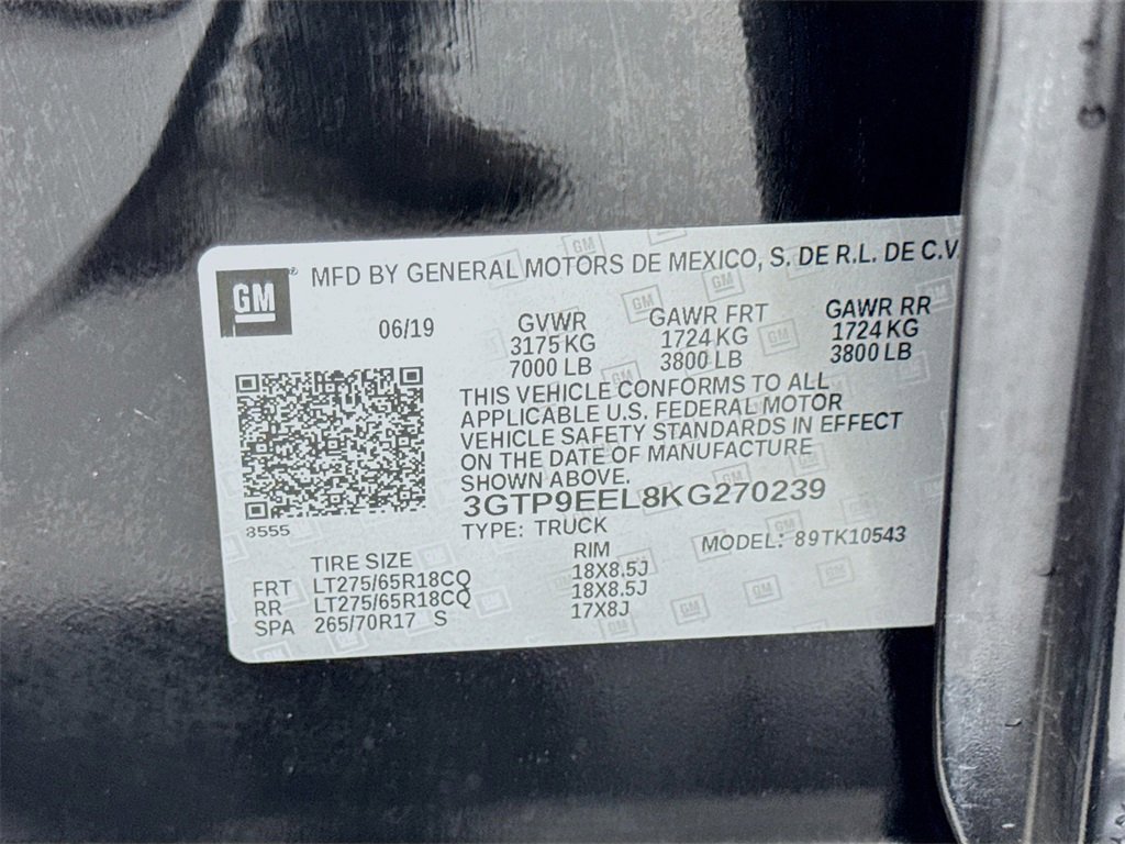 Used 2019 GMC Sierra 1500 AT4 w/ Off Road Performance Package image 46