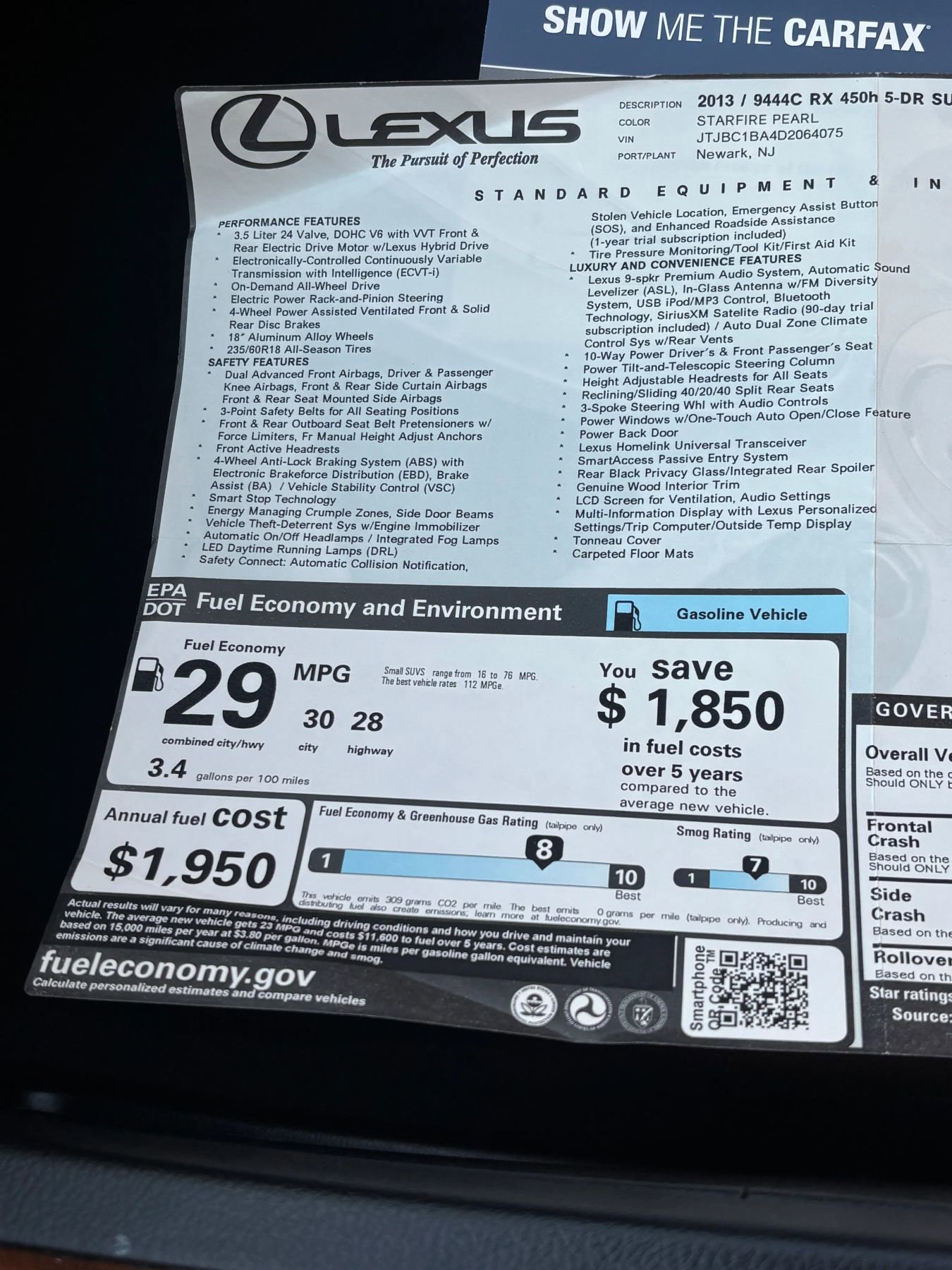 Used 2013 Lexus RX 450h AWD w/ Navigation Pkg image 27