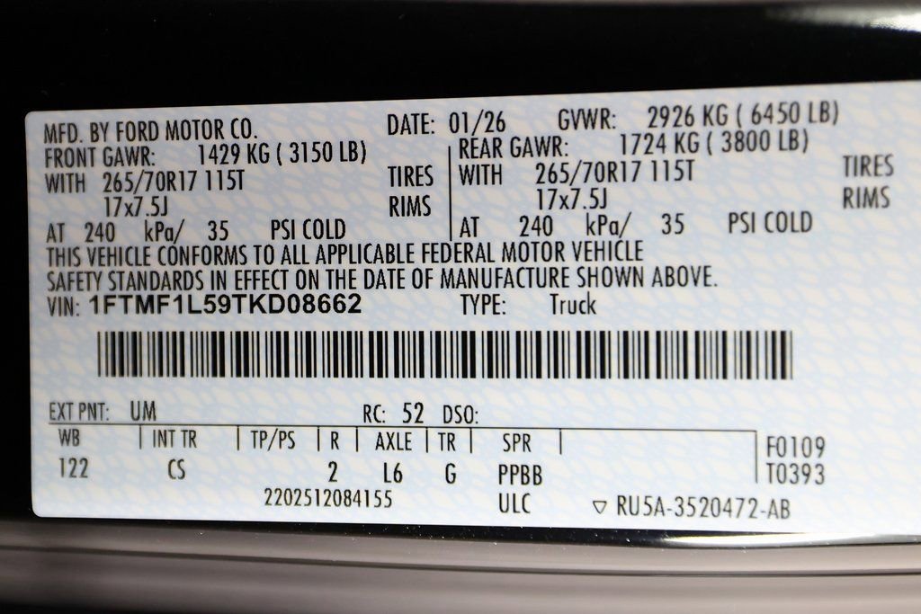 Used 2026 Ford F150 XL w/ Equipment Group 103A High image 54