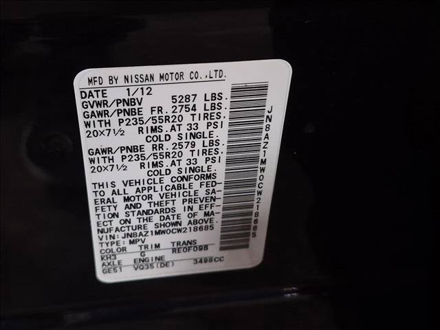 Used 2012 Nissan Murano LE AWD/4WD image 25