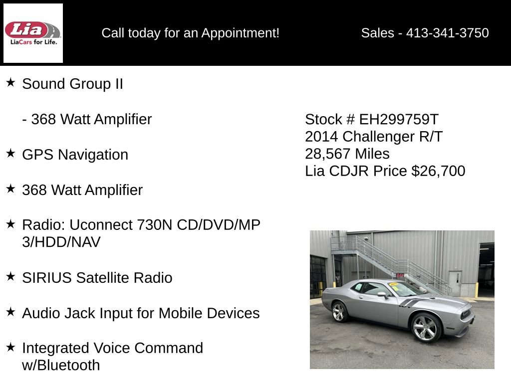Used 2014 Dodge Challenger R/T w/ Sound Group II RWD image 11