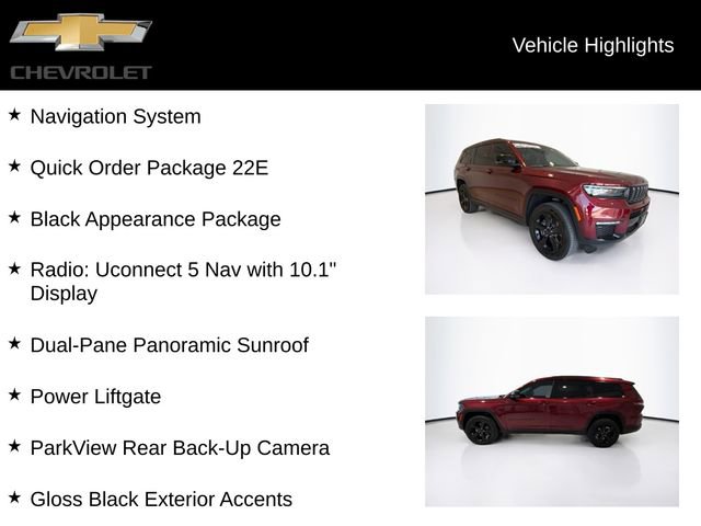 Used 2025 Jeep Grand Cherokee L Limited w/ Black Appearance Package image 5